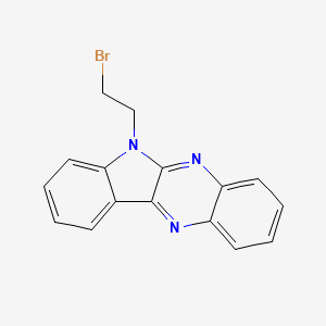 molecular formula C16H12BrN3 B12159561 5-(2-Bromoethyl)indolo[2,3-b]quinoxaline 