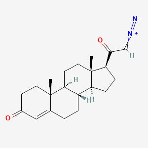 B1215957 21-Diazopregn-4-ene-3,20-dione CAS No. 53892-00-5