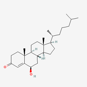 molecular formula C27H44O2 B1215958 4-Cholesten-6beta-ol-3-one CAS No. 570-89-8
