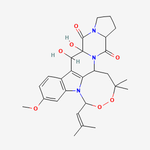 molecular formula C27H33N3O7 B1215959 Verruculogen TR 1 
