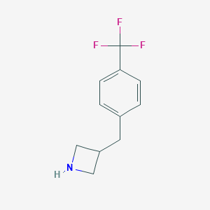 molecular formula C11H12F3N B121596 3-[[4-(Trifluoromethyl)phenyl]methyl]azetidine CAS No. 937614-88-5