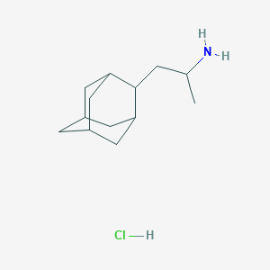 molecular formula C13H24ClN B1215967 Tricyclo(3.3.1.1(3,7))decane-2-ethanamine, alpha-methyl-, hydrochloride CAS No. 74158-14-8