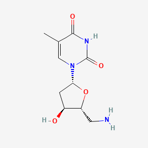 molecular formula C10H15N3O4 B1215968 5'-Amino-5'-deoxythymidine CAS No. 25152-20-9