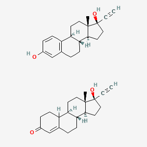 Ethinyl estradiol mixture with ethisterone