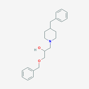 molecular formula C22H29NO2 B12159808 1-(Benzyloxy)-3-(4-benzylpiperidin-1-yl)propan-2-ol 