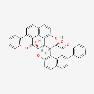 (1R,13R,14R,26R)-1,14-dihydroxy-9,22-diphenyl-2,15-dioxaoctacyclo[21.3.1.110,14.03,12.06,11.013,26.016,25.019,24]octacosa-3(12),4,6(11),7,9,16(25),17,19(24),20,22-decaene-27,28-dione