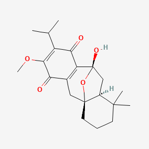 molecular formula C21H28O5 B1215988 Komaroviquinone 