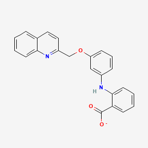 2-[3-(Quinolin-2-ylmethoxy)anilino]benzoate