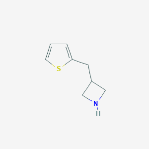 molecular formula C8H11NS B121599 3-[(Thiophen-2-yl)methyl]azetidine CAS No. 937614-36-3