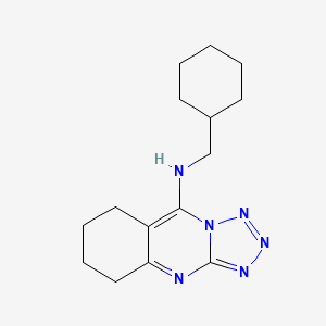 N-(cyclohexylmethyl)-5,6,7,8-tetrahydrotetrazolo[5,1-b]quinazolin-9-amine