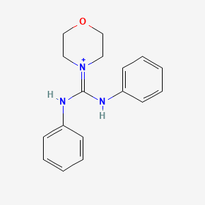 molecular formula C17H20N3O+ B12159905 Morpholinium, 4-[bis(phenylamino)methylene]- CAS No. 792179-43-2