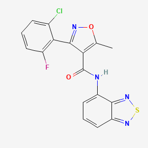 N-(2,1,3-benzothiadiazol-4-yl)-3-(2-chloro-6-fluorophenyl)-5-methyl-4-isoxazolecarboxamide