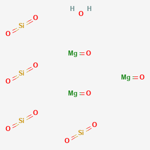 molecular formula Mg3(OH)2Si4O10<br>Mg3(Si4O10)(OH)2<br>H2Mg3O12Si4 B001216 滑石 CAS No. 14807-96-6