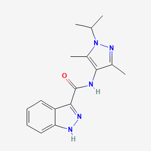 molecular formula C16H19N5O B12160096 N-[3,5-dimethyl-1-(propan-2-yl)-1H-pyrazol-4-yl]-1H-indazole-3-carboxamide 