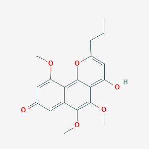 molecular formula C19H20O6 B1216016 6-Methoxycomaparvin 5-methyl ether 