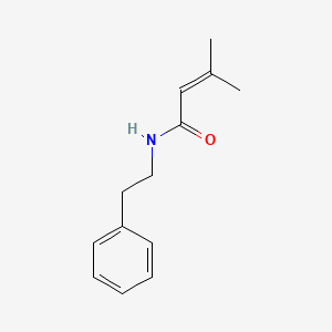 molecular formula C13H17NO B1216018 3-methyl-N-(2-phenylethyl)-2-butenamide 