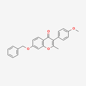 molecular formula C24H20O4 B12160357 7-(benzyloxy)-3-(4-methoxyphenyl)-2-methyl-4H-chromen-4-one 