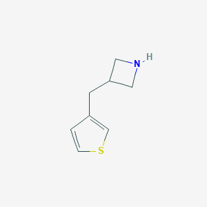 molecular formula C8H11NS B121604 3-[(Thiophen-3-yl)methyl]azetidine CAS No. 929974-86-7