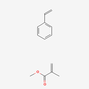 molecular formula C13H16O2 B1216059 Methyl 2-methylprop-2-enoate;styrene CAS No. 25034-86-0
