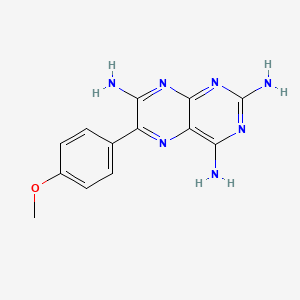 2,4,7-Pteridinetriamine, 6-(4-methoxyphenyl)-