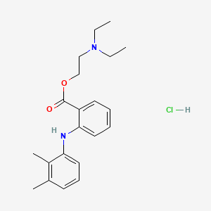 molecular formula C21H29ClN2O2 B1216065 Mefenamic acid diethylaminoethyl ester CAS No. 55098-70-9