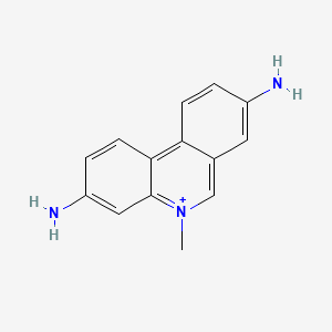 molecular formula C14H14N3+ B1216077 Desphenyldimidium CAS No. 62895-22-1