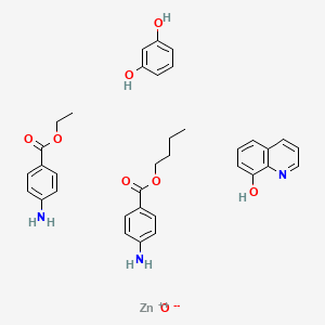molecular formula C35H39N3O8Zn B1216078 Nestosyl ointment CAS No. 80127-69-1
