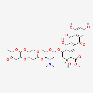 molecular formula C42H51NO16 B1216079 2-Hydroxyaclacinomycin B CAS No. 85819-82-5