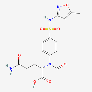 molecular formula C17H20N4O7S B1216080 N-Acetyl-glutamylsulfamethoxazole CAS No. 72756-69-5