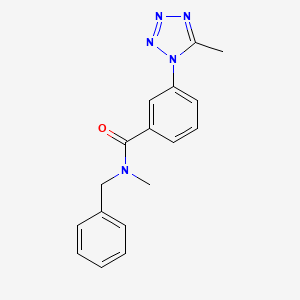 molecular formula C17H17N5O B12160874 N-benzyl-N-methyl-3-(5-methyl-1H-tetrazol-1-yl)benzamide 