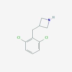 molecular formula C10H11Cl2N B121609 3-[(2,6-Dichlorophenyl)methyl]azetidine CAS No. 937621-77-7