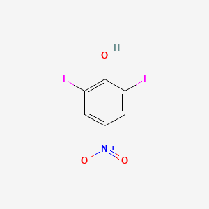 molecular formula C6H3I2NO3 B1216091 2,6-Diiodo-4-nitrophenol CAS No. 305-85-1
