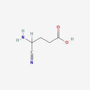 molecular formula C5H8N2O2 B1216107 4-Amino-4-cyanobutanoic acid CAS No. 14046-56-1