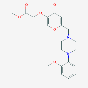molecular formula C20H24N2O6 B12161086 methyl [(6-{[4-(2-methoxyphenyl)piperazin-1-yl]methyl}-4-oxo-4H-pyran-3-yl)oxy]acetate 