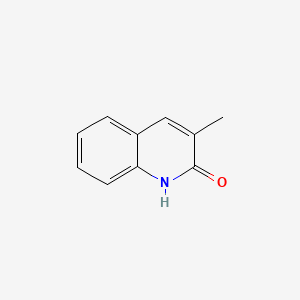 molecular formula C10H9NO B1216109 3-甲基-1,2-二氢喹啉-2-酮 CAS No. 2721-59-7