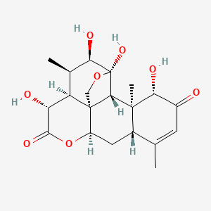 molecular formula C20H26O8 B1216112 Glaucarubolone CAS No. 1990-01-8