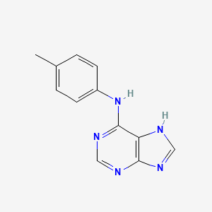 molecular formula C12H11N5 B12161186 N-(4-methylphenyl)-7H-purin-6-amine CAS No. 5446-36-6