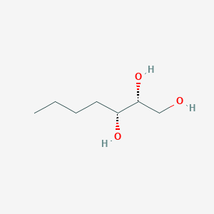 molecular formula C7H16O3 B1216119 (2R,3R)-heptane-1,2,3-triol 