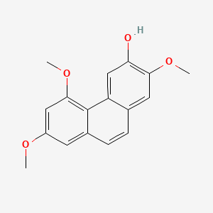 molecular formula C17H16O4 B1216121 Batatasin I CAS No. 51415-00-0