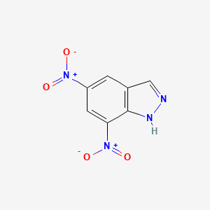 molecular formula C7H4N4O4 B1216122 5,7-Dinitro-1H-indazole 