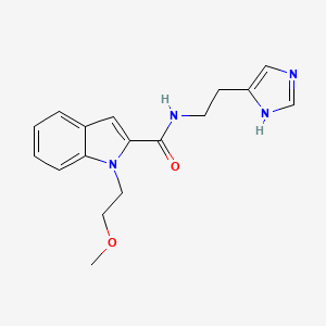 molecular formula C17H20N4O2 B12161244 N-[2-(1H-imidazol-4-yl)ethyl]-1-(2-methoxyethyl)-1H-indole-2-carboxamide 