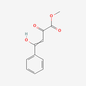molecular formula C11H10O4 B1216125 2-Butenoic acid, 2-hydroxy-4-oxo-4-phenyl-, methyl ester 
