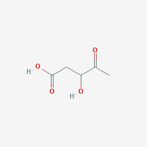 molecular formula C5H8O4 B121613 3-Hydroxy-4-oxopentanoic acid CAS No. 142896-51-3