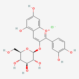 molecular formula C21H21O11+ B1216143 Kuromanine CAS No. 47705-70-4