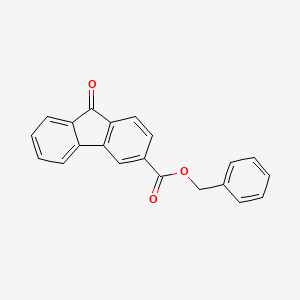 molecular formula C21H14O3 B1216157 benzyl 9-oxo-9H-fluorene-3-carboxylate 