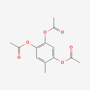 molecular formula C13H14O6 B12161607 Toluene-2,4,5-triol, triacetate CAS No. 5462-27-1