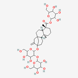 [3,4,5-trihydroxy-6-(hydroxymethyl)oxan-2-yl] (4S,5R,9S,10R)-13-[4,5-dihydroxy-6-(hydroxymethyl)-3-[3,4,5-trihydroxy-6-(hydroxymethyl)oxan-2-yl]oxyoxan-2-yl]oxy-5,9-dimethyl-14-methylidenetetracyclo[11.2.1.01,10.04,9]hexadecane-5-carboxylate