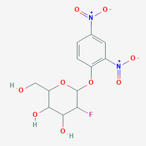 molecular formula C12H13FN2O9 B121617 2,4-Dinitrophenyl 2-Deoxy-2-Fluoro-Beta-D-Glucopyranoside CAS No. 111495-86-4