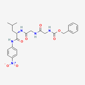 molecular formula C24H29N5O7 B1216176 Benzyloxycarbonylglycyl-glycyl-leucine-4-nitroanilide CAS No. 53046-98-3