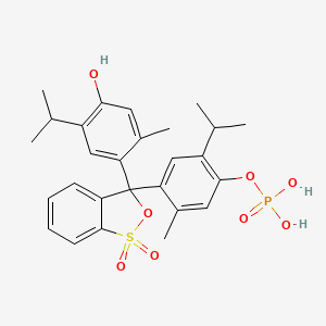 molecular formula C27H31O8PS B1216177 Thymol blue monophosphate CAS No. 60904-21-4